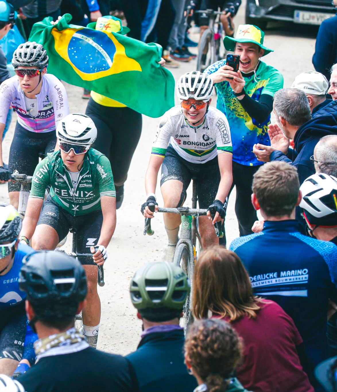 Tota Magalhães em treino ou prova de ciclismo