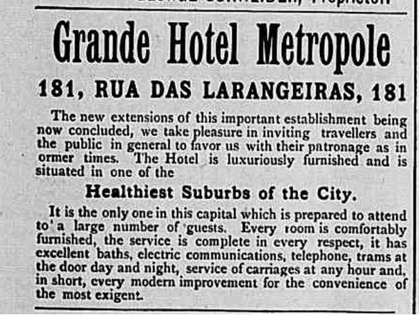 Grande Hotel Metrópole: The Rio News (19/11/1895)