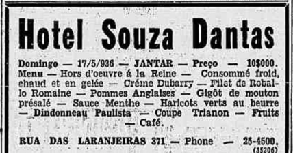 Hotel Souza Dantas: Correio da manhã (17/5/36)