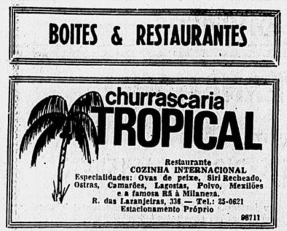 Churrascaria Tropical: Última Hora (18/11/63)