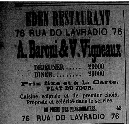 “Étoile du Sud” (publicação para estrangeiros no Rio), 22 de junho de 1895