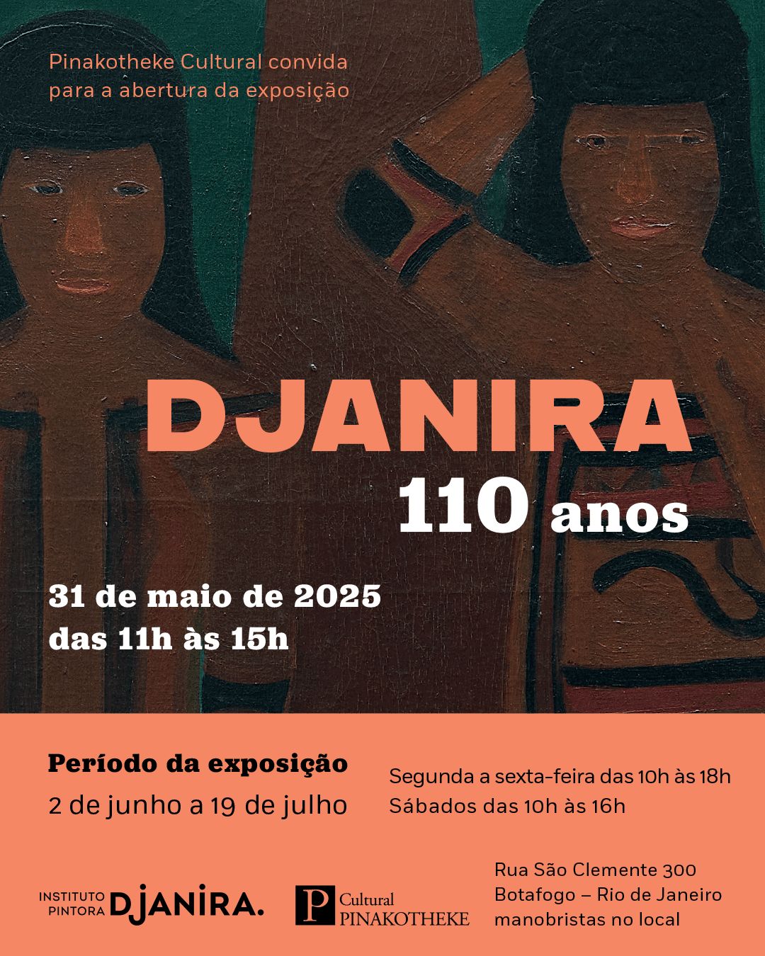 Exposição “Djanira – 110 anos” na Pinakotheke Cultural