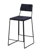 Banqueta hooke  com encosto