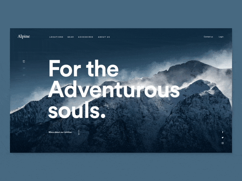 Alpine — hero animado (GIF)